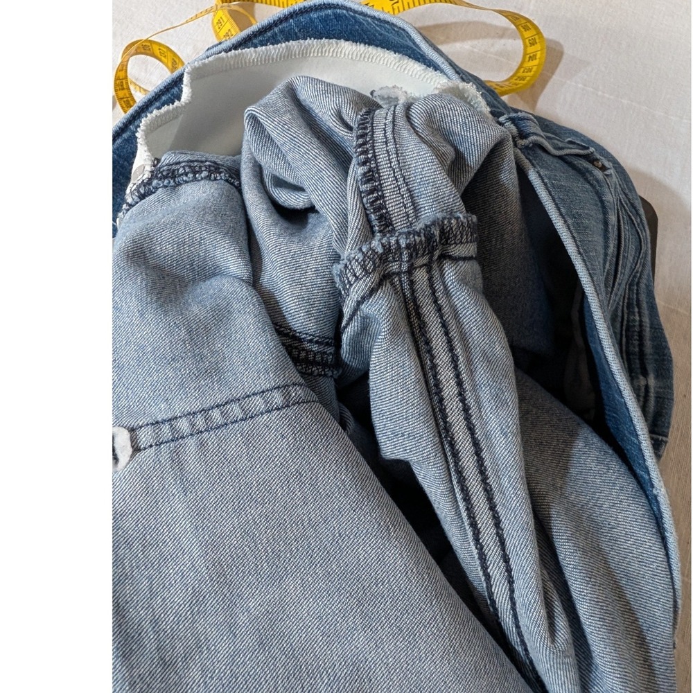 Spanx Denim Cropped Kick Flare Jeans Vintage Wash 1X Tall 20541T - Picture 12 of 12